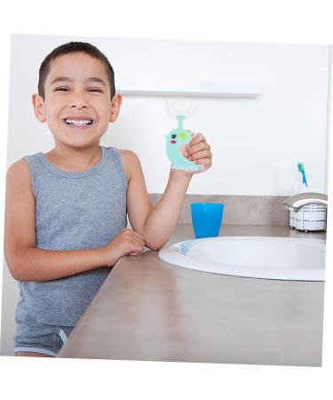Gleavi 2nd Hand Cartoon Toothbrush for Children - Silicone Full Mouth Manual Toddler Toothbrush - Buy Online on GoSupps.com