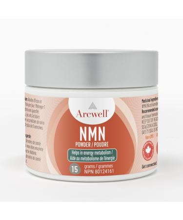 Arcwell Micronized NMN (Nicotinamide Mononucleotide) Powder | 250 mg per Scoop | NAD+ Supplement | Source of Niacin Vitamin B3 | Supports Cellular Health & Energy Production (15 g 60 servings) 15 g (Pack of 1)