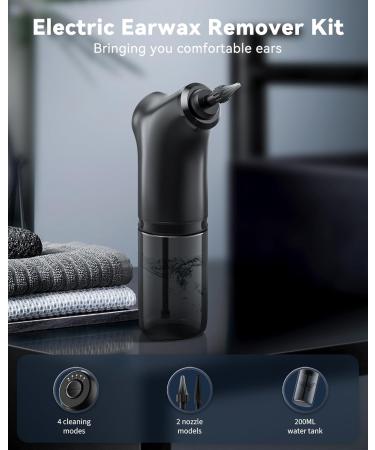 Ear Wax Removal - Electric Ear Wax Removal Kit - Ear Cleaner with 4 Cleaning Modes for Safe and efficient Removal of Earwax buildup, Suitable for Both Adults and Children - Buy Online on GoSupps.com