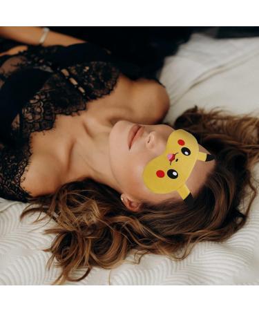 TKHOPE 2 Pcs Kids Sleep Mask Sleeping Mask Eye Mask for Girls Boys Women Cute Sleep Mask Soft Plush Blindfold Eye Mask Covers for Sleep - Buy Online on GoSupps.com