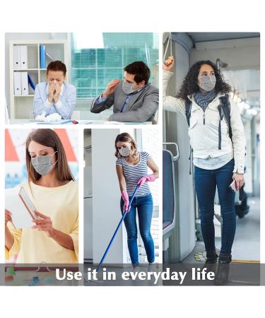 Wecolor 100 Pcs Gray Disposable 3-Ply Face Masks for Home, School & Office - Buy Online on GoSupps.com