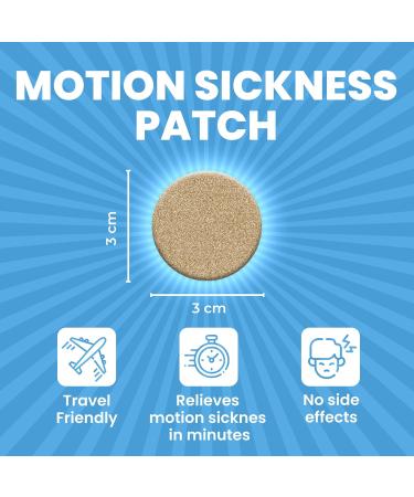 VIORY Motion Sickness Patches - 30 Pack - Non-Drowsy Waterproof Relief for Sea Car Airplane and Travel - Fast Acting for Adults & Kids - Buy Online on GoSupps.com
