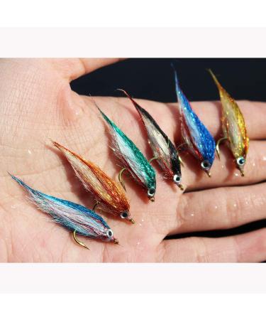 Tigofly 12-Piece UV Fly Fishing Bait Set - Size 8 Elritze for Salmon & Trout - Premium Slowly Falling Steelhead Flies - Buy Online on GoSupps.com