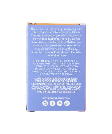NATURE WELL Vanilla Glaze Hydrating Lip Mask - Moisturize & Nourish Dry Lips with Shea Butter & Vitamin C (Pack of 2 - Buy Online on GoSupps.com