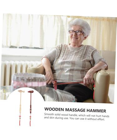 Minkissy 6-Piece Wooden Massage Hammer Set | Body Percussion & Full Body Massage Device for Relaxation - Buy Online on GoSupps.com