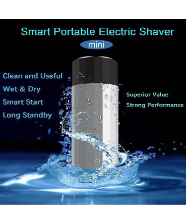Dacesoul Smart Mini Shaver for Men - Portable Electric Razor Type-C Rechargeable IPX7 Waterproof No On/Off Switch with Mirror - Enhance Your Grooming Experience - Buy Online on GoSupps.com