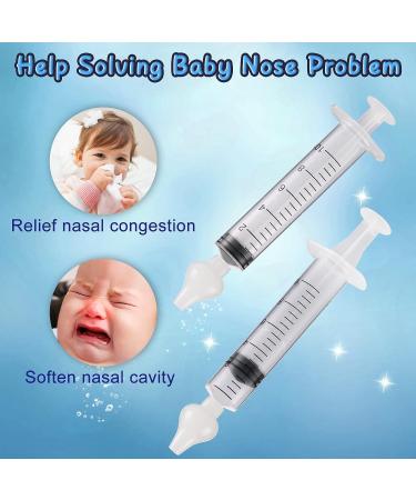 Silicon Baby Nasal Aspirator Syringe - 4PCS Baby Nasal Cleaner Set for Infant/Kid - Safe and Quick Nose Rinsing Tool - Buy Online on GoSupps.com