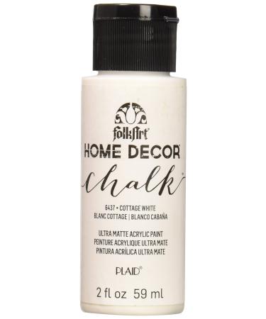 FolkArt Home D cor Chalk Furniture & Craft Acrylic Paint in Assorted Colors  2oz  Cottage White