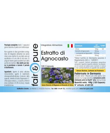 Fair & Pure - Chasthouse - Monks pepper extract + zinc - 120 capsules - Buy Online on GoSupps.com