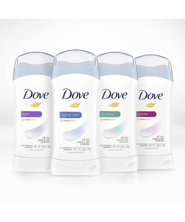 Dove Invisible Solid Antiperspirant Deodorant Stick for Women - Fresh - 2.6 oz - Buy Online on GoSupps.com