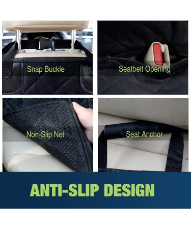 NESTROAD Waterproof Dog Car Seat Cover | 600D Scratchproof Hammock | Backseat Protection for Cars, Trucks, SUVs | Black 53 57 - Buy Online on GoSupps.com