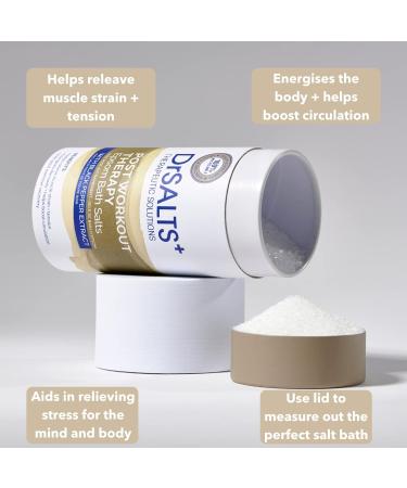 Dr Salts+ 100% Epsom Bath Salts with Black Pepper & Essential Oils | Post Workout Therapy for Muscle Recovery | 750g Pack of 1 - Buy Online on GoSupps.com