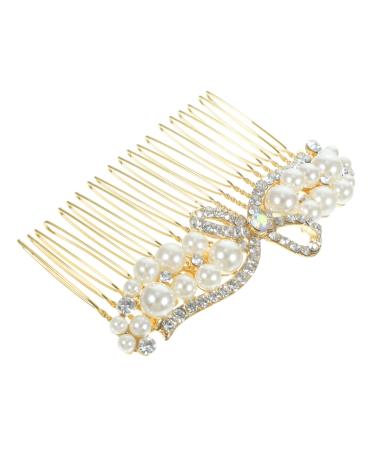 Mikinona Alloy Rhinestone Hair Comb Bridal Headdress Comb Headband Wedding Hair Accessories Rhinestone Hair Combs for Wedding Bridal Hair Accessories Prom Hair Accessories Wedding Headpiece