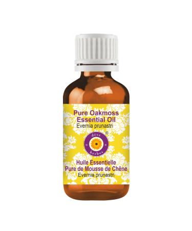 d ve herbes Oakmoss Essential Oil (Evernia prunastri) Pure | Non-Sticky | Non-Greasy | Lightweight | Men & Women | All Skin Types | Steam Distilled 10ml (0.33 oz)