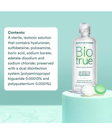 Biotrue Contact Lens Solution - Multi-Purpose Soft Lens Care 2 FL OZ (Pack of 4) | Includes Lens Case | International Shipping Available - Buy Online on GoSupps.com