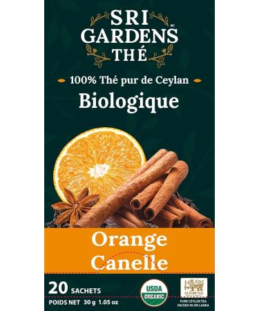 Sri Gardens Tea Orange Cinnamon Tea Bags 20 count - Buy Online on GoSupps.com