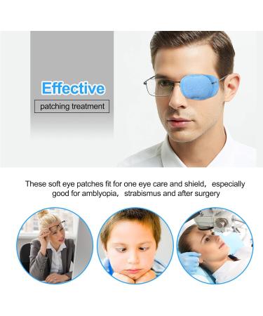 Buy Hifot Amblyopia Eye Flaps for Children - 4 Pack Orthoptic Eye Patches for Lazy Eyes Schielens & Glasses - Blue Color - Buy Online on GoSupps.com