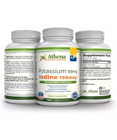 Potassium 99mg with Iodine 150mcg Supplement - Essential Mineral Blend for Overall Health - Buy Online on GoSupps.com
