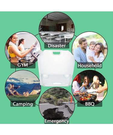 20.8 Gallon Water Storage Containers - Foldable BPA-Free Bags - 8PCS 2.6 Gallon Collapsible Water Jugs for Camping, Hiking, Emergency Storage - 80 Litres - Buy Online on GoSupps.com