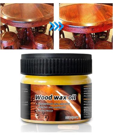Wood Wax for Furniture | Waterproof Furniture Wax | Wood Seasoning Beewax Natural Beeswax Wood Furniture Cleaner and Polish for Wood Doors Tables Chairs Cabinets Acime - Buy Online on GoSupps.com