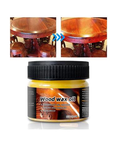 Beeswax for Wood Floors Waterproof Furniture Wax Natural Beeswax Furniture Polish Wood Seasoning Beewax for Wood Polish Multipurpose Waterproof & Repair Wood Wax Dtt