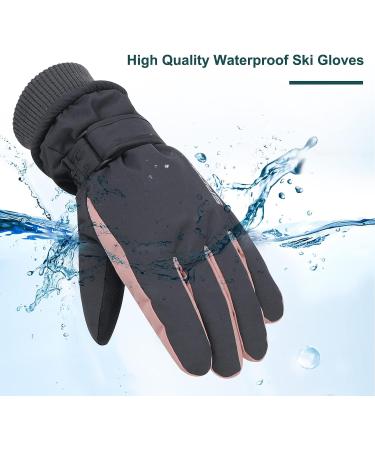 Winter Ski Gloves for Women Waterproof Winter Gloves Touchscreen Snow Gloves One Size Black - Buy Online on GoSupps.com