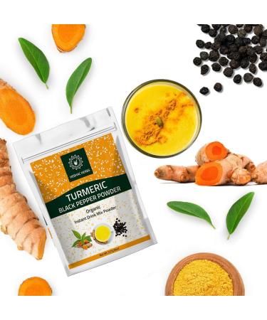 Turmeric Curcumin Powder with Black Pepper 227g (8oz) - Instant Drink Mix - Buy Online on GoSupps.com