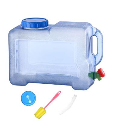 B Baosity Portable Water Container Water Bottle Carrier with Spigot Water Tank 8L Camping Water Storage Jug for Cooking Car Hiking Drinking Bathing With Hole Lid