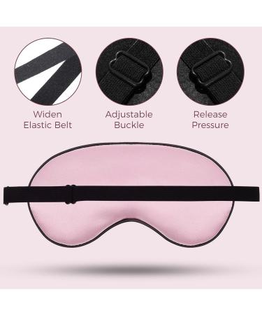 Soft Silk Sleep Masks - 4 Pack Eye Covers for Travel & Night Sleep | Black Grey Navy Pink - Buy Online on GoSupps.com