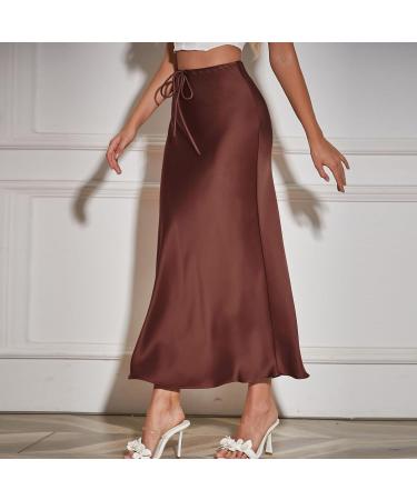 Elegant Women's Chiffon Maxi Skirt - Boho A-Line with Floral Design & High Elastic Waist | Winter Ladies Skirts - Buy Online on GoSupps.com