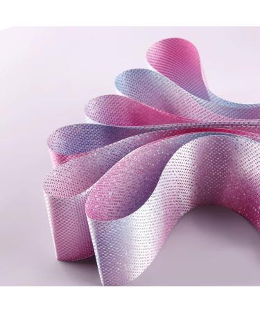 KINBOM 2pcs Dance Ribbon Set - 78.7 inch Sparkling Gymnastics Streamers for Kids Talent Shows - Ribbon Wand Glitter Pink+Gradient - Buy Online on GoSupps.com