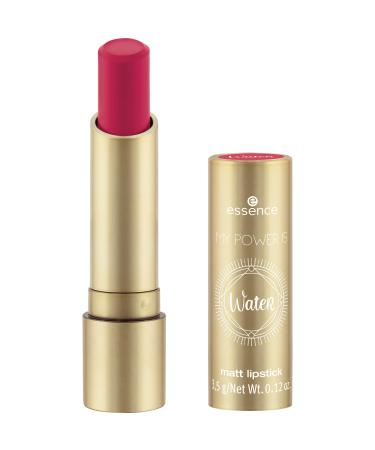 essence MY POWER IS WateR matt lipstick No. 04 Dance With The Waves! red (3.5g)