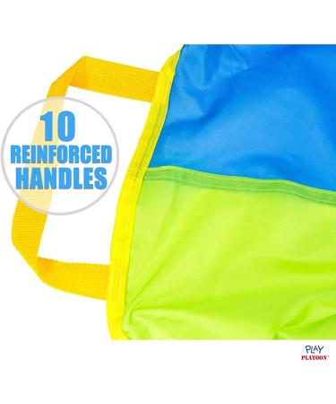 Play Platoon 10-Foot Kids Parachute with 10 Handles - Multicolored - Buy Online on GoSupps.com