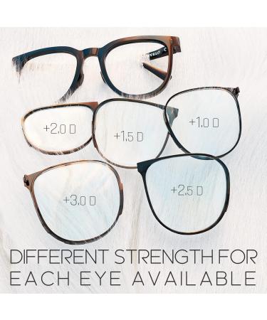Stylish Blue Light Blocking Reading Glasses for Men & Women - Foldable with Case 2.5 Diopters RX Options - Buy Online on GoSupps.com