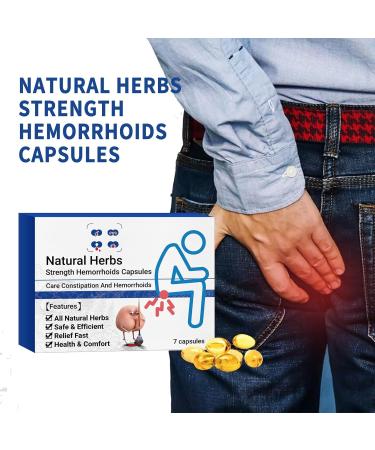 7 Pcs/Box Natural Herbal Strength Hemorrhoid Capsules Hemorrhoid Relief Capsules Hemorrhoid Treatment Piles Treatment Capsules Shrinks Piles Relief from External Itching and Burning External (3 Box) - Buy Online on GoSupps.com