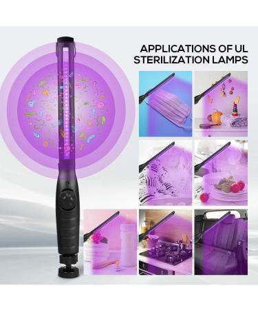 Portable Travel UV Light Sanitizer Wand - Black | UV Sanitizer Lamp - Buy Online on GoSupps.com