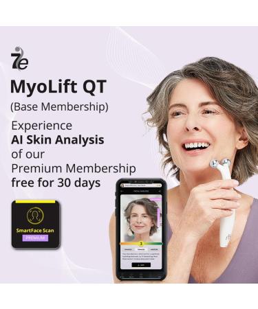 QT Plus Microcurrent Facial Device - Personalized Face Lift Device for Youthful Radiant Skin at Home| Smart Skin Care Kit | Experience AI Skin Analysis Free for 30 Days with Base Membership - Buy Online on GoSupps.com