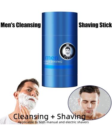 Shaving Cream and Cleanser Stick for Men Shaving Stick for Men Shaving Cream for Men Anti-Friction Pre-Shave Stick for Smooth Shaving Experience (2 Pieces) - Buy Online on GoSupps.com