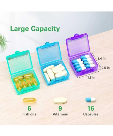 Barhon 30-Day Pill Organizer with 32 Compartments - Monthly Medicine Box for Vitamins and Supplements - Buy Online on GoSupps.com