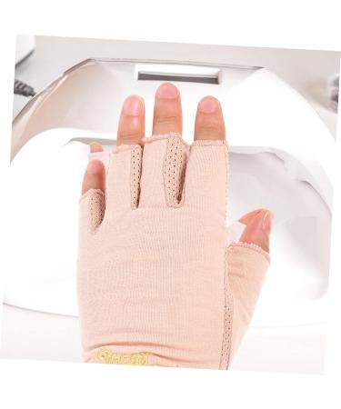 FRCOLOR 1 Pair golf glove nail UV gloves UV nail gloves UV protection gloves for nail UV protection gloves for manicure nail art anti-uv gloves UV gloves for nail thin section cotton gel - Buy Online on GoSupps.com