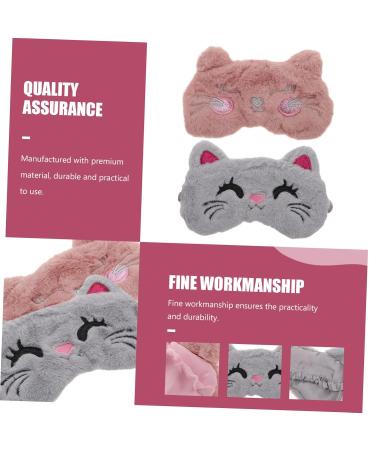 Buy 2pcs Cartoon Sleep Masks for Kids | Breathable Satin Blindfolds | Eye Block Out Light | Koala Plush Design - Perfect for Sleep | Assorted Colors - Buy Online on GoSupps.com