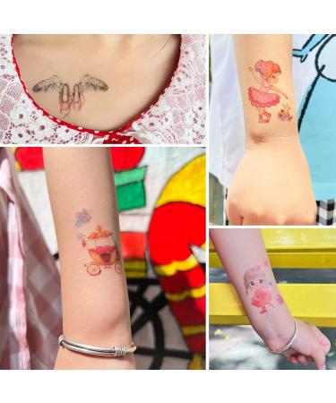 Princess Glitter Ballerina Temporary Tattoos for Girls - 18 Sheets | Ballet Dancing Girl Party Favors - Buy Online on GoSupps.com