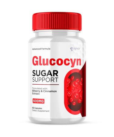 Glucocyn Capsules Official Glucocyn Glycogen Supplement Pills with All Natural Ingredients Advanced Formula Support Pills with Maximum Strength Premium Vitamins for Women and Men (60 Capsules)