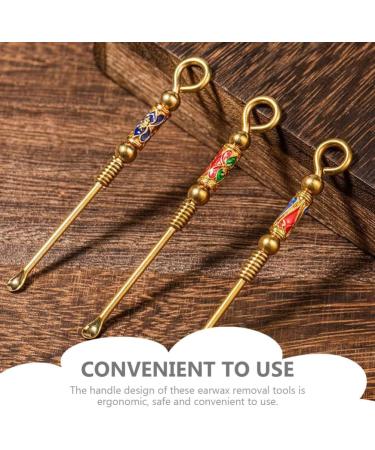 3Pcs Micro Mini Scoop Earwax Removal Kit - Tiny Gold Set Lab Spatula for Glitter Mica, Cleaning Tools - Buy Online on GoSupps.com
