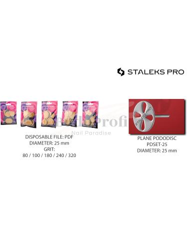 VJ STALEKS PRO Pododisc Refill 50 Disposable Pedicure Stickers (Rugosity - 100) PDF-25-100 pedicure dry skin cracked feet soles heel calluses  - Buy Online on GoSupps.com