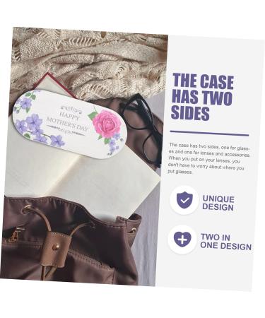 Buy Solustre Double-Layer Glasses Case Holder for Kids - Mini Terrarium Sunglasses Case & Contact Lens Travel Set - PU Leather Purple 16.5x7x5.5cm - International Shipping - Buy Online on GoSupps.com