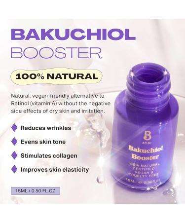 BYBI Beauty Bakuchiol Oil Face Serum - Anti-Aging Vegan Facial Oil - Collagen Boosting - Reduce Wrinkles & Fine Lines - Award-Winning Bakuchiol & Squalane Face Oil - 15ml Bakuchiol Booster (15ml) - Buy Online on GoSupps.com