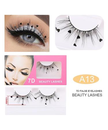 3 Pairs Festival Style Glitter False Eyelashes for Christmas, Halloween, and Cosplay Parties - Buy Online on GoSupps.com