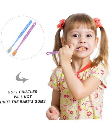 TOVINANNA 28 Pack Soft Children's Toothbrushes with Dental Floss | Toddler & Kids Oral Care Perfect for Girls - Buy Online on GoSupps.com