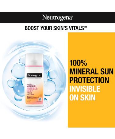 Neutrogena Purescreen+ Invisible Daily Defense Mineral Sunscreen SPF 30 - Broad Spectrum Vitamin E Water Resistant Fragrance-Free | 1.4 fl. oz - International Shipping Available - Buy Online on GoSupps.com